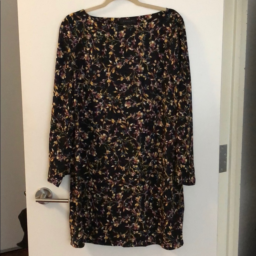 Tahari floral, longe dress